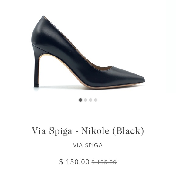 Via Spiga Elegant Leather Heels - Picture 1 of 6